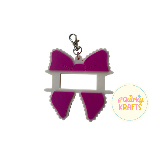Bow hair tie holder