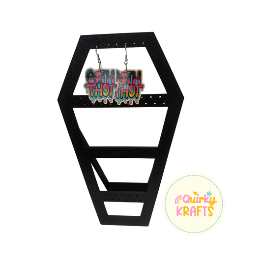 Coffin Earring Holder (small)